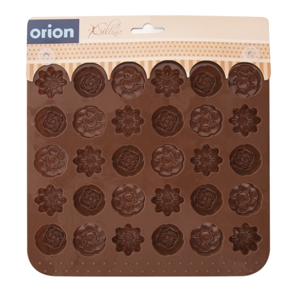  Orion Silikonová forma na čokoládu Kytičky obal